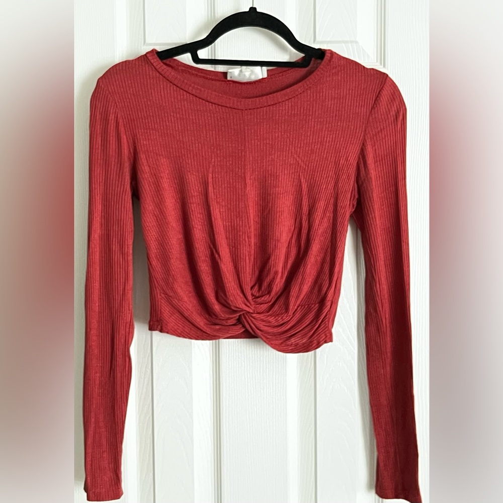 Long sleeve Pink Cropped Top x Gaze | Small